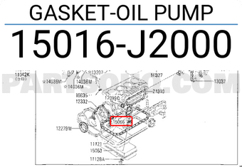 Nissan 15016J2000 GASKET-OIL PUMP