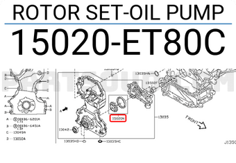 Nissan 15020ET80C ROTOR SET-OIL PUMP