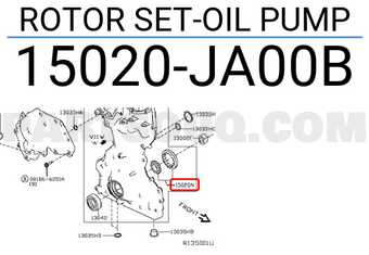 Nissan 15020JA00B ROTOR SET-OIL PUMP
