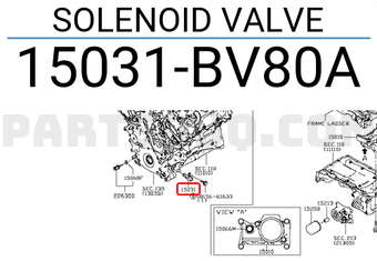 Nissan 15031BV80A SOLENOID VALVE