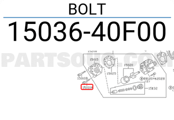Nissan 1503640F00 BOLT