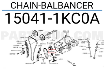Nissan 150411KC0A CHAIN-BALBANCER