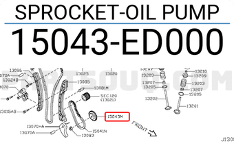 Nissan 15043ED000 SPROCKET-OIL PUMP