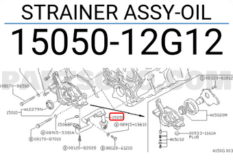 Nissan 1505012G12 STRAINER ASSY-OIL