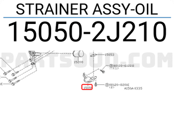 Nissan 150502J210 STRAINER ASSY-OIL