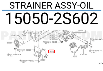 Nissan 150502S602 STRAINER ASSY-OIL