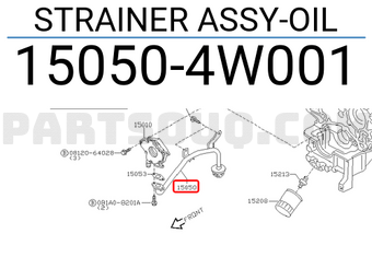 Nissan 150504W001 STRAINER ASSY-OIL