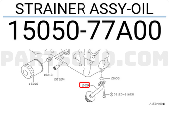 Nissan 1505077A00 STRAINER ASSY-OIL