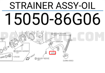 Nissan 1505086G06 STRAINER ASSY-OIL