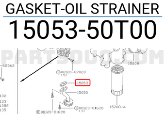 Nissan 1505350T00 GASKET-OIL STRAINER