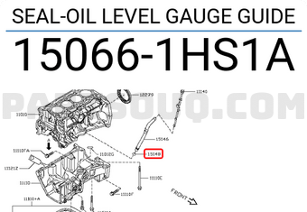 Nissan 150661HS1A SEAL-OIL LEVEL GAUGE GUIDE