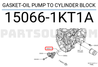 Nissan 150661KT1A GASKET-OIL PUMP TO CYLINDER BLOCK