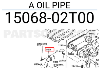 Nissan 1506802T00 A OIL PIPE