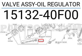 Nissan 1513240F00 VALVE ASSY-OIL REGULATOR