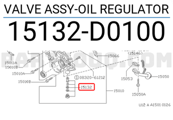 Nissan 15132D0100 VALVE ASSY-OIL REGULATOR