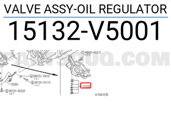Nissan 15132V5001 VALVE ASSY-OIL REGULATOR