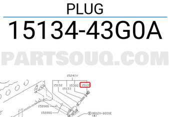 Nissan 1513443G0A PLUG