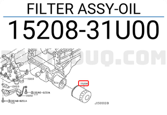 Nissan 1520831U00 FILTER ASSY-OIL