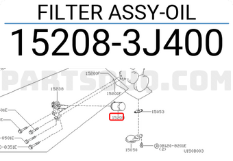 Nissan 152083J400 FILTER ASSY-OIL