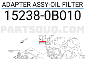 Nissan 152380B010 ADAPTER ASSY-OIL FILTER