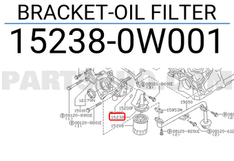 Nissan 152380W001 BRACKET-OIL FILTER