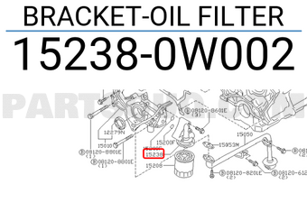 Nissan 152380W002 BRACKET-OIL FILTER