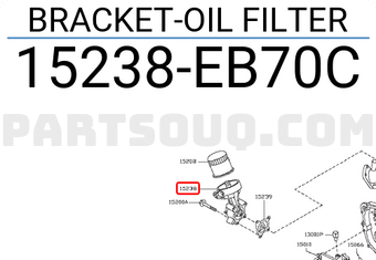 Nissan 15238EB70C BRACKET-OIL FILTER
