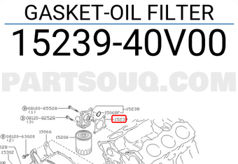 Nissan 1523940V00 GASKET-OIL FILTER