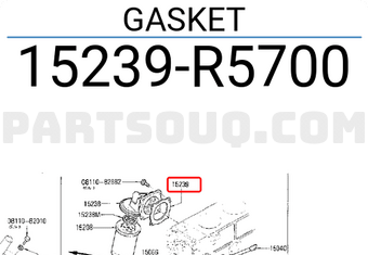 Nissan 15239R5700 GASKET