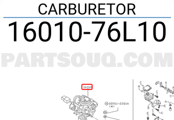 Nissan 1601076L10 CARBURETOR