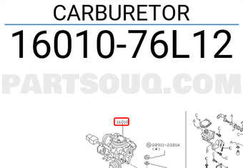 Nissan 1601076L12 CARBURETOR