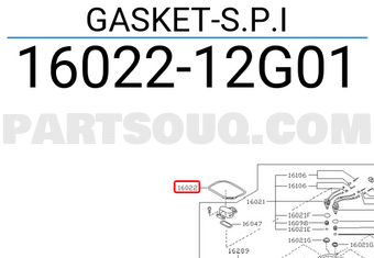Nissan 1602212G01 GASKET-S.P.I