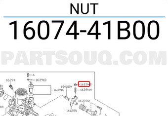 Nissan 1607441B00 NUT