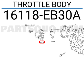 Nissan 16118EB30A THROTTLE BODY