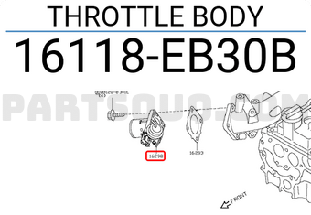 Nissan 16118EB30B THROTTLE BODY