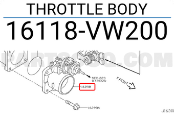 Nissan 16118VW200 THROTTLE BODY