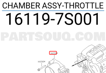 Nissan 161197S001 CHAMBER ASSY-THROTTLE