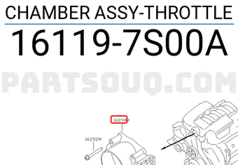Nissan 161197S00A CHAMBER ASSY-THROTTLE