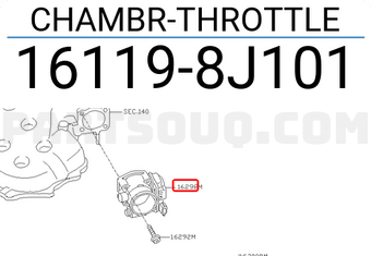 Nissan 161198J101 CHAMBR-THROTTLE