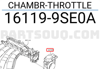 Nissan 161199SE0A CHAMBR-THROTTLE