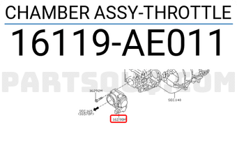 Nissan 16119AE011 CHAMBER ASSY-THROTTLE