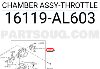 Nissan 16119AL603 CHAMBER ASSY-THROTTLE