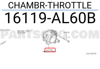 Nissan 16119AL60B CHAMBR-THROTTLE