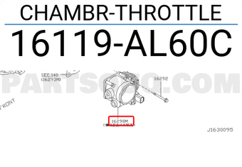 Nissan 16119AL60C CHAMBR-THROTTLE