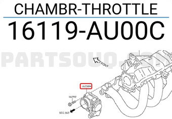 Nissan 16119AU00C CHAMBR-THROTTLE