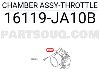Nissan 16119JA10B CHAMBER ASSY-THROTTLE