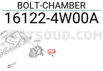 Nissan 161224W00A BOLT-CHAMBER