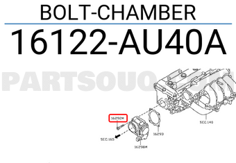 Nissan 16122AU40A BOLT-CHAMBER