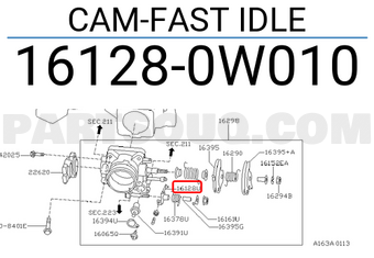 Nissan 161280W010 CAM-FAST IDLE