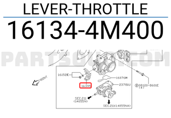 Nissan 161344M400 LEVER-THROTTLE